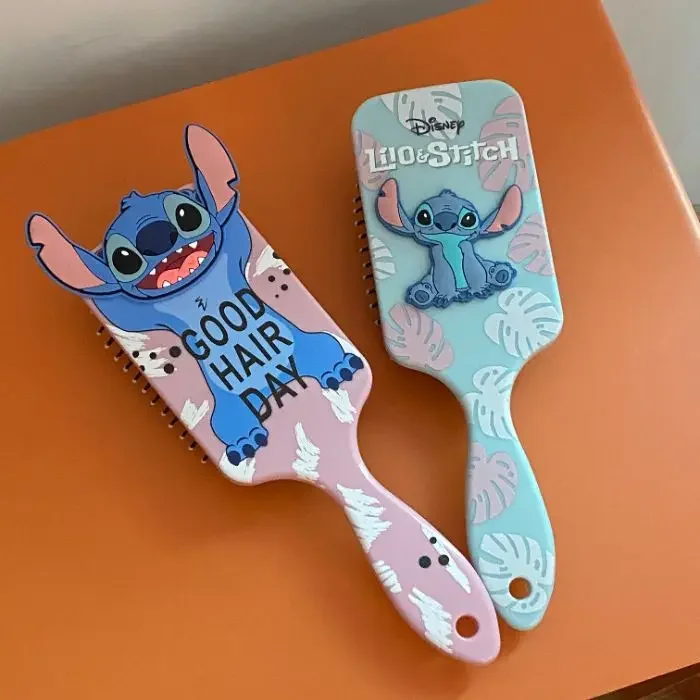 Kawaii Lilo & Baby Airbag Comb Cute Cartoon Disney Stitch Przenośny masaż do makijażu Grzebień antystatyczny Prezent urodzinowy dla dziewczynki