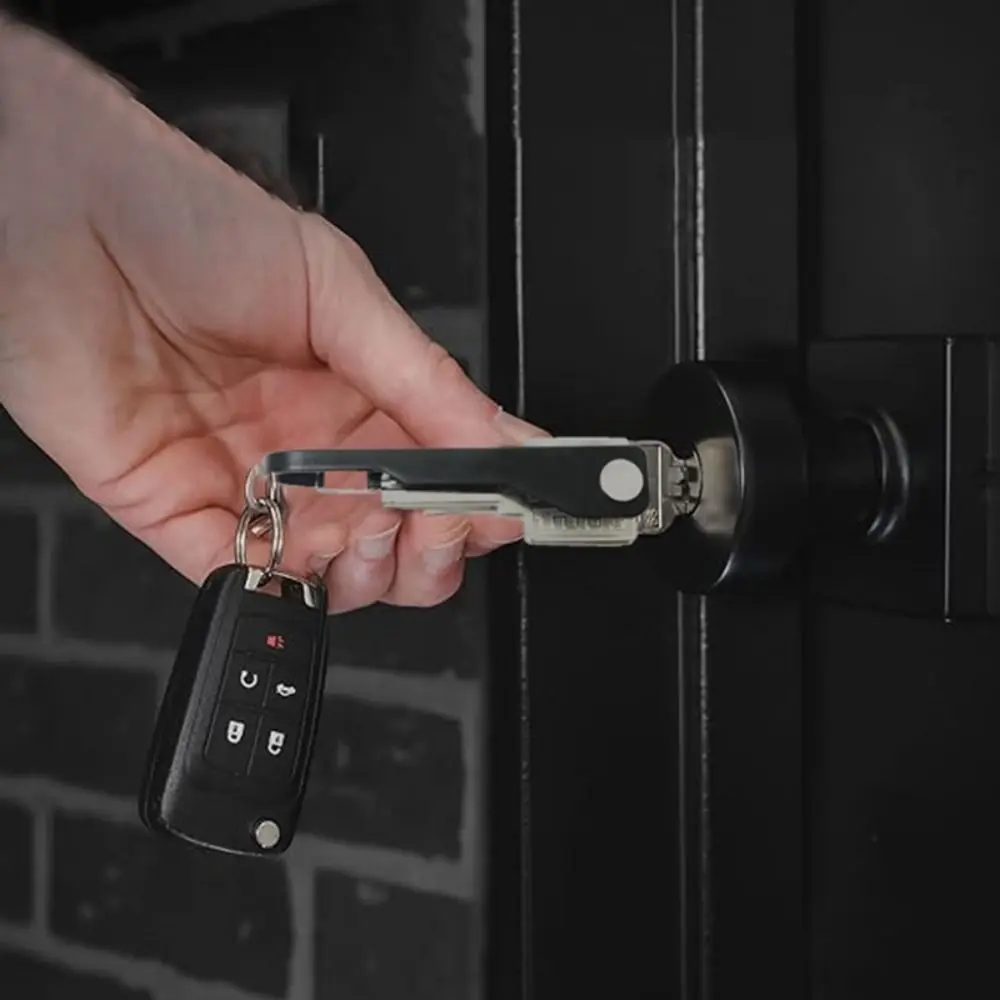 Ozdobny organizer na klucze ze stali nierdzewnej ABS Czarny Niebieski Czerwony Mini uchwyt na klucze Łatwy do przenoszenia uchwyt na klucze Smartkey — zdjęcie 4