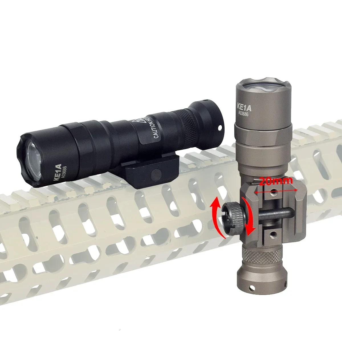 الادسنس Surefire M300C مصباح ليد جيب M300 سلسلة الكشفية الشعلة صالح 20 مللي متر السكك الحديدية MLOK جبل KEYMOD قاعدة الصيد M300B سلاح ضوء