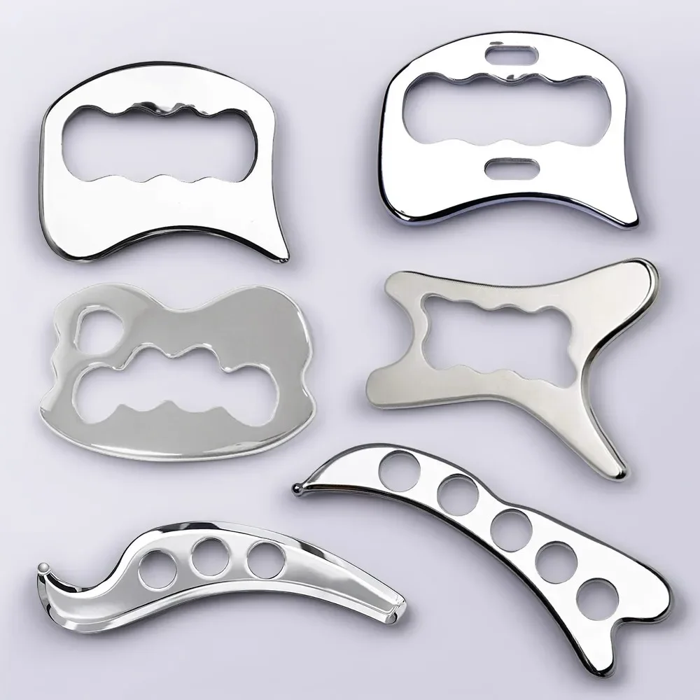 

Stainless Steel Gua Sha Massager Muscle Scraper Metal Scraping Body Deep Tissue Fascia Face Relaxation Massage Body Shaping