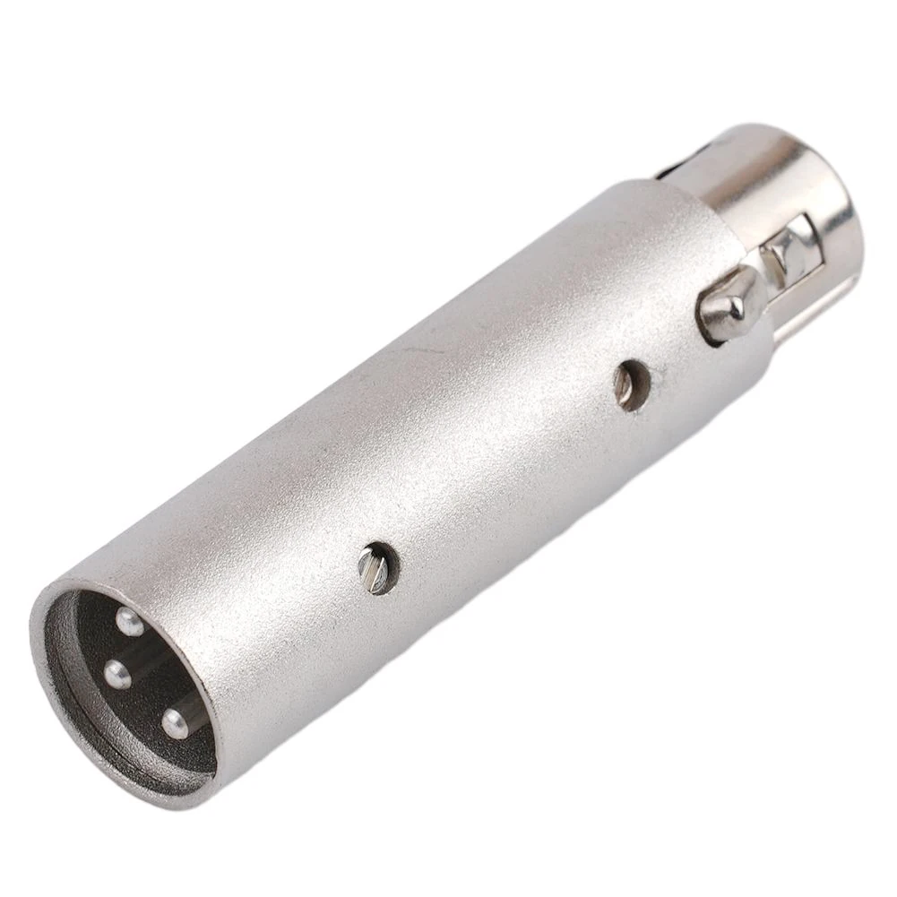 Converter XLR Three-pin Male To Five-pin Female Adapter 73x18.5mm For Stage Theatre Lighting Metal Shell Audio Accessories