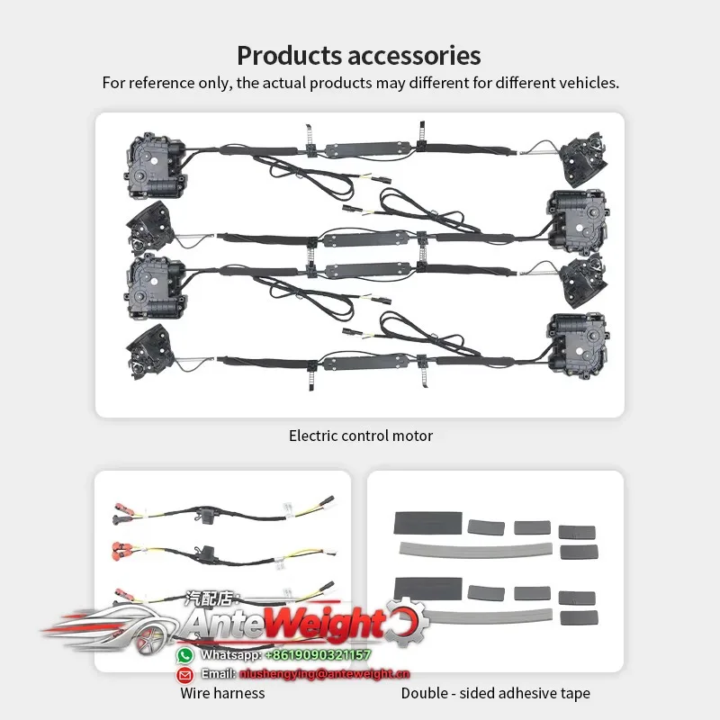 Automatic Electric Suction Door Silent Anti Pinch Soft Close Door System  Fit for Te-sla 2019+ Model 3/Model Y
