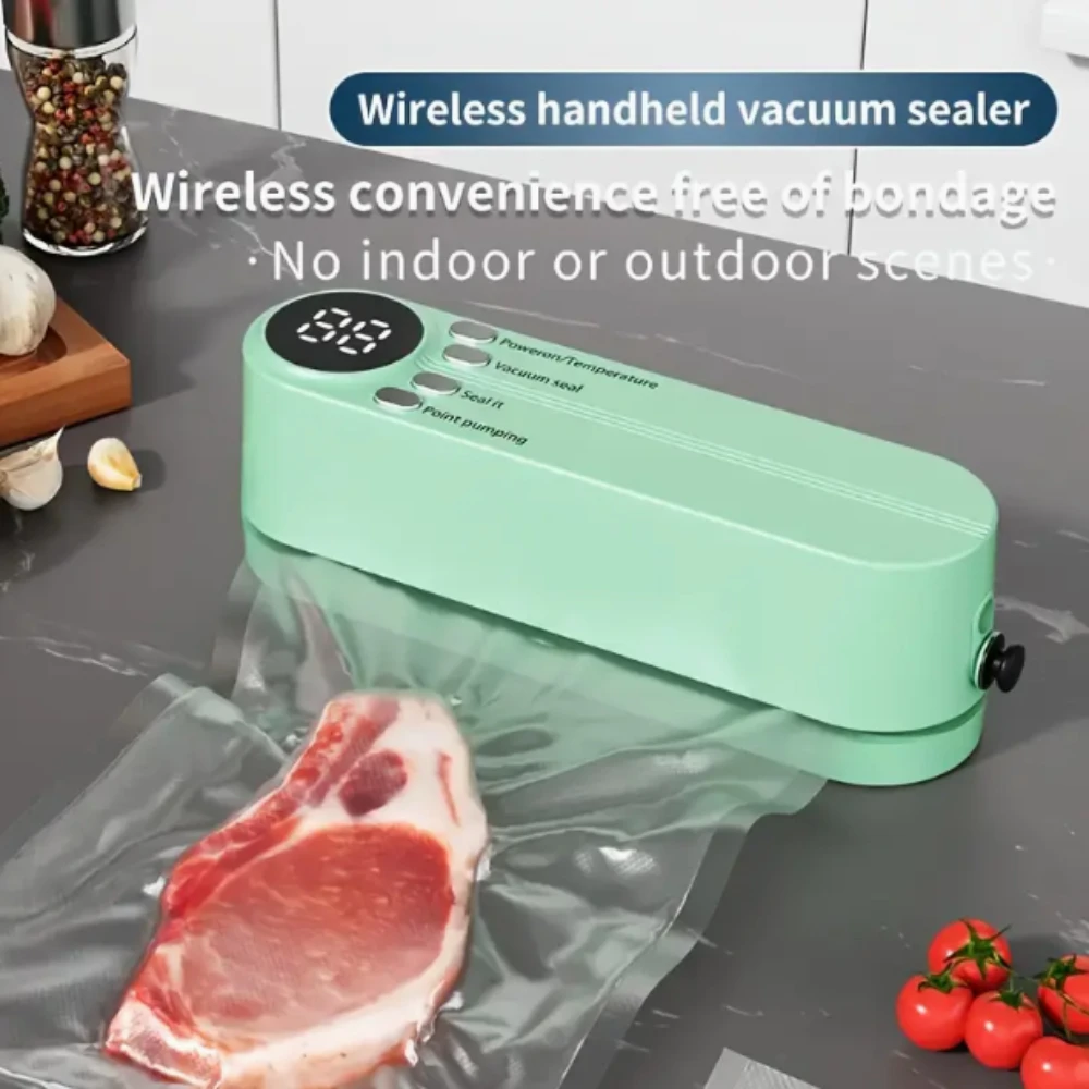 

Rapid One-Click Automatic Vacuum Sealing Machine - Multi-Functional Space Saving Household Food Packaging Solution for Snacks, M