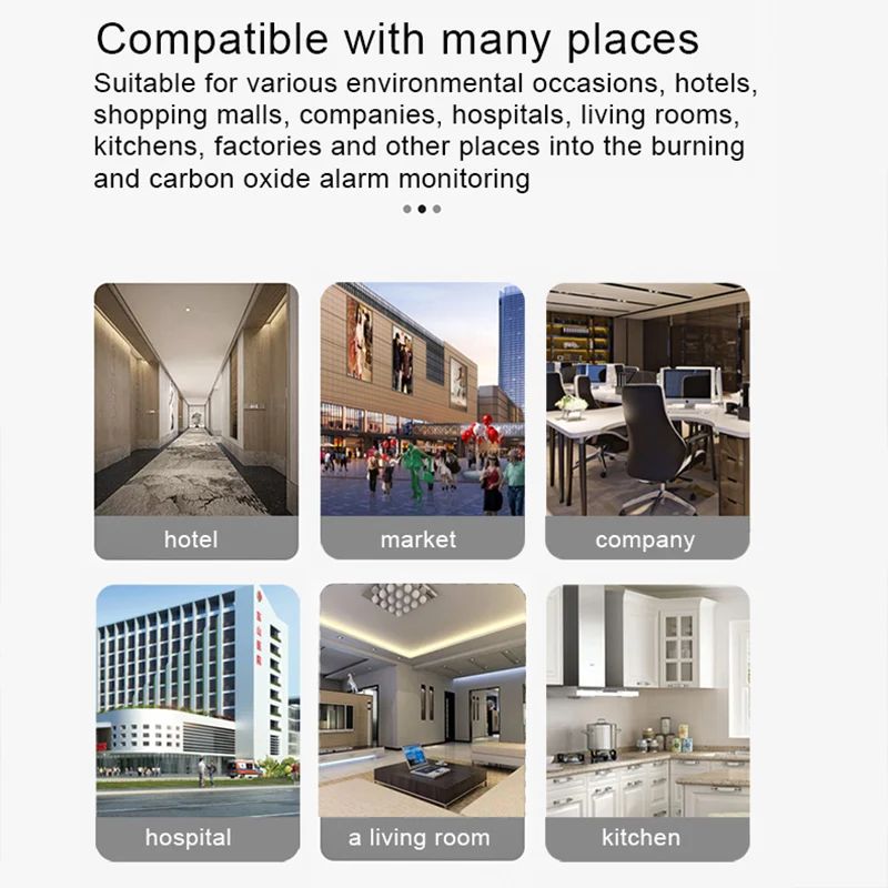 Wifi CH4 Natural Gas Leak Sensor Carbon Monoxide Detector CO Siren Alarm Home Kitchen Safety And Protection Tuya Smart Life