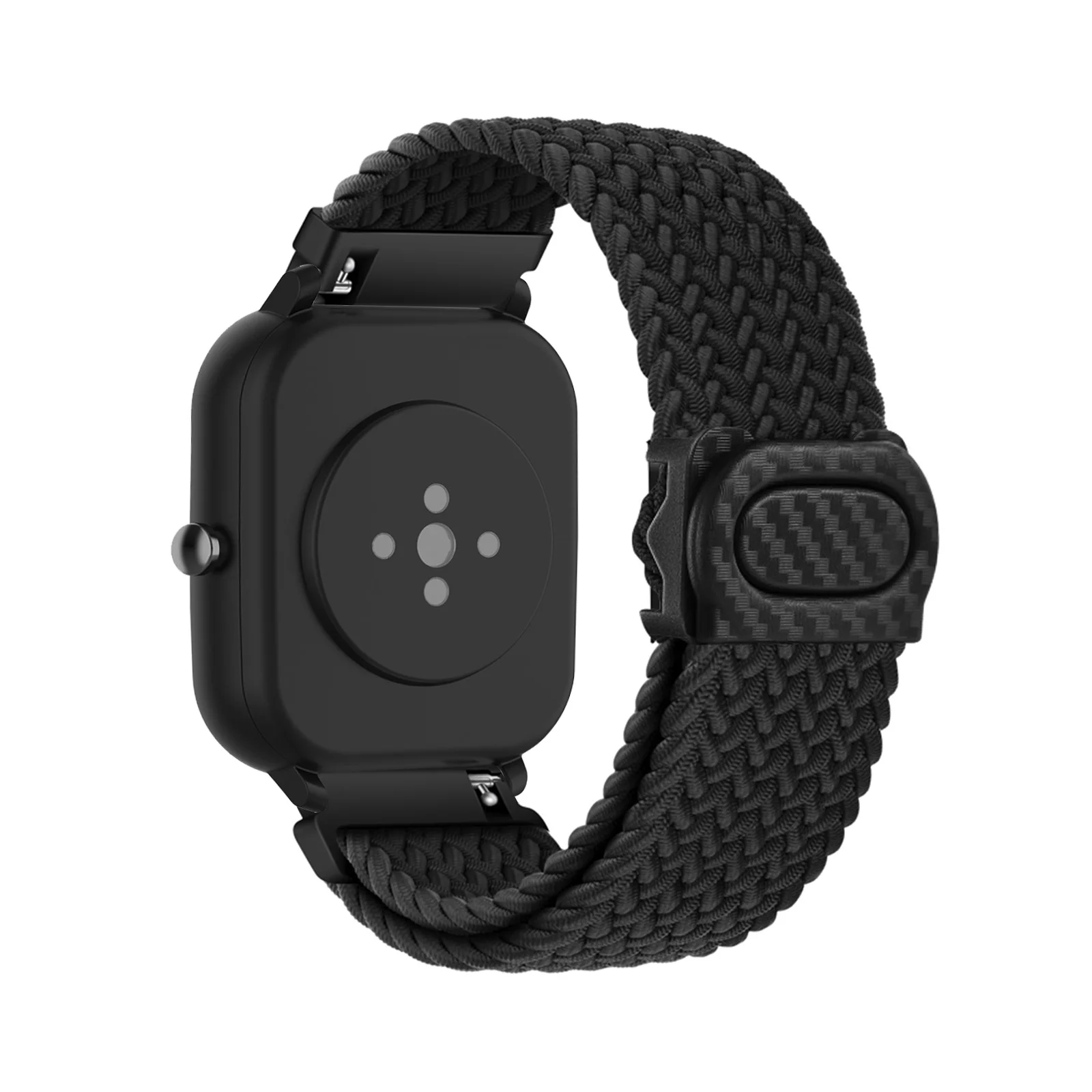 

Elastic Nylon Bands for Amazfit Bip 3 Pro/Bip 3/Bip U Pro/Bip U/Bip S/Bip S Lite/Bip Band, Plastic Buckle Adjustable Nylon Strap