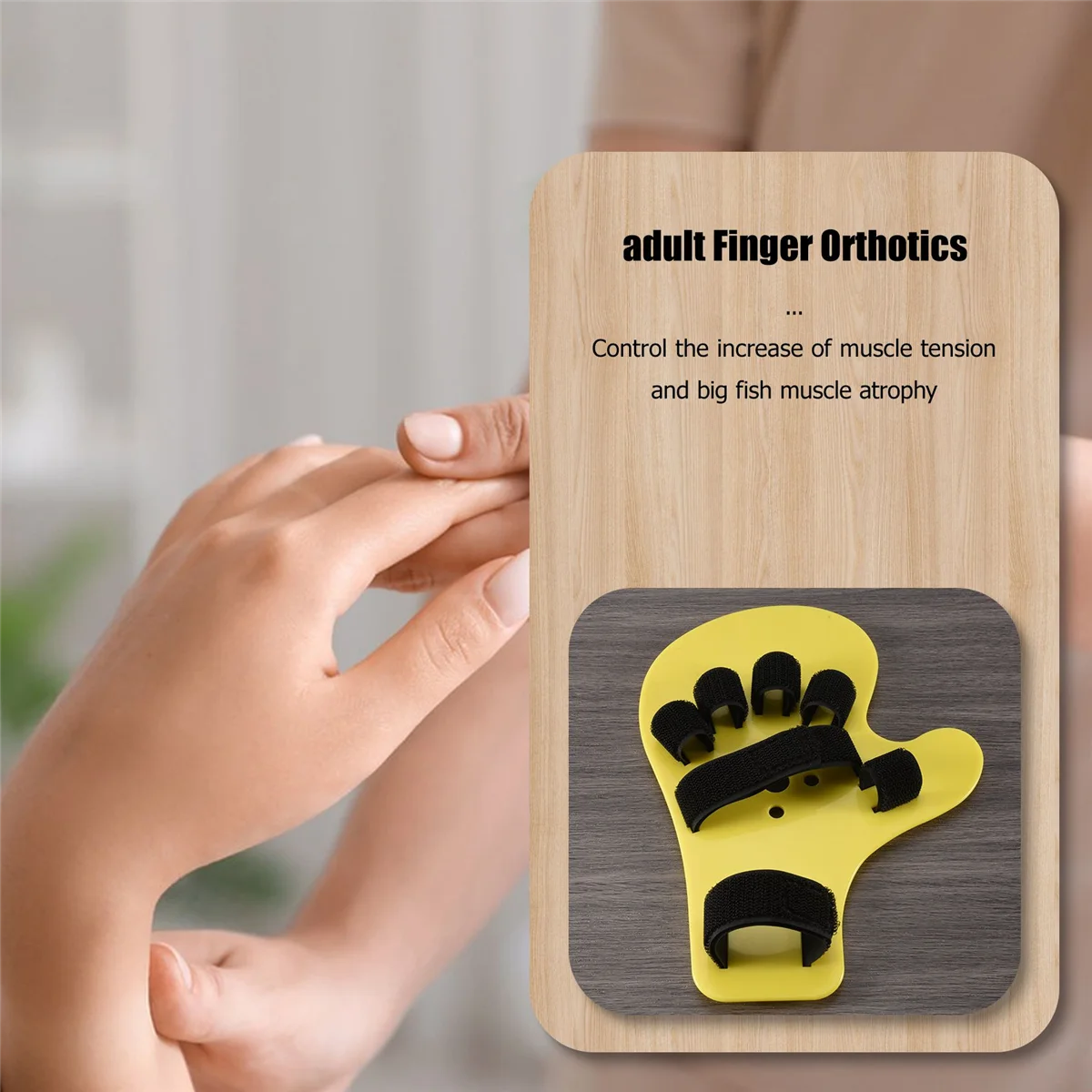 손가락 교정 지판 스트로크 손 부목 훈련 지지대, 양손