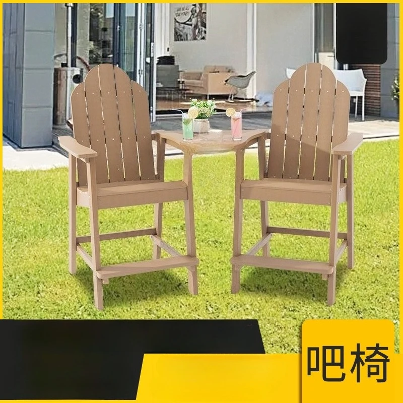 Outdoor chair patio balcony outdoor leisure chair Internet celebrity outdoor balcony bar stool