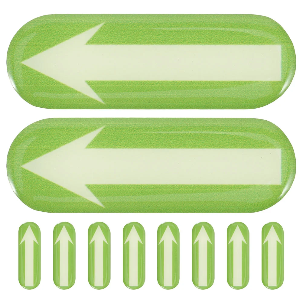 10 Pcs Car Luminous Stickers Nail Keep Distance Reflective Warehouse Floor Applique Student