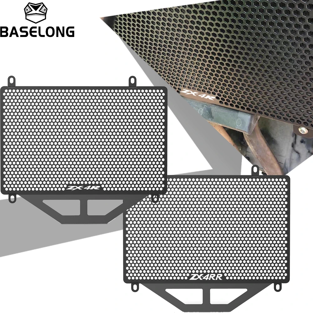 

For Kawasaki ZX-4RR ZX-4R ZX-4R SE 2023 2024 Ninja ZX4RR ZX4R ZX 4R SE 2023-2024 Motorbike Radiator Grille Cover Guard Protector