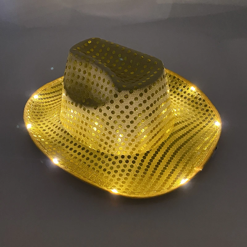 Fashion Glowing Cosplay Cap Fluorescent Night Club DJ Dance Supplies Performance Costume Hat for Men Women Luminous Accessories