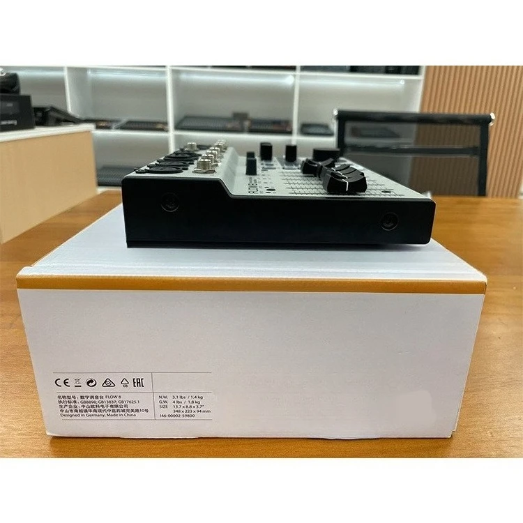 8 Digital Mixer 8-way Stage Performance Conference Small Portable with Bluetooth 8-way Digital Mixer