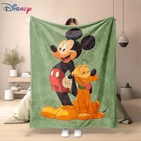 1PC Disney Mickey & Pluto Fuzzy Blanket ,Multifunctional blanket suitable for home, outdoor, travel, camping, nap cover blanket.