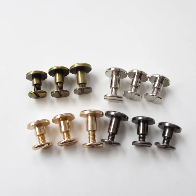 10 Pairs (10pcs nuts + 10pcs screws),  50 Pairs Rivets Kit M3. Rifle Gold Black Brown Silver