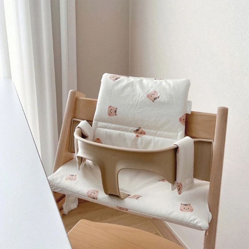 다중 패턴 아기 좌석 쿠션/낮은 의자 쿠션 통기성 아기 좌석 매트와 휴대용 아기 높은 의자 쿠션