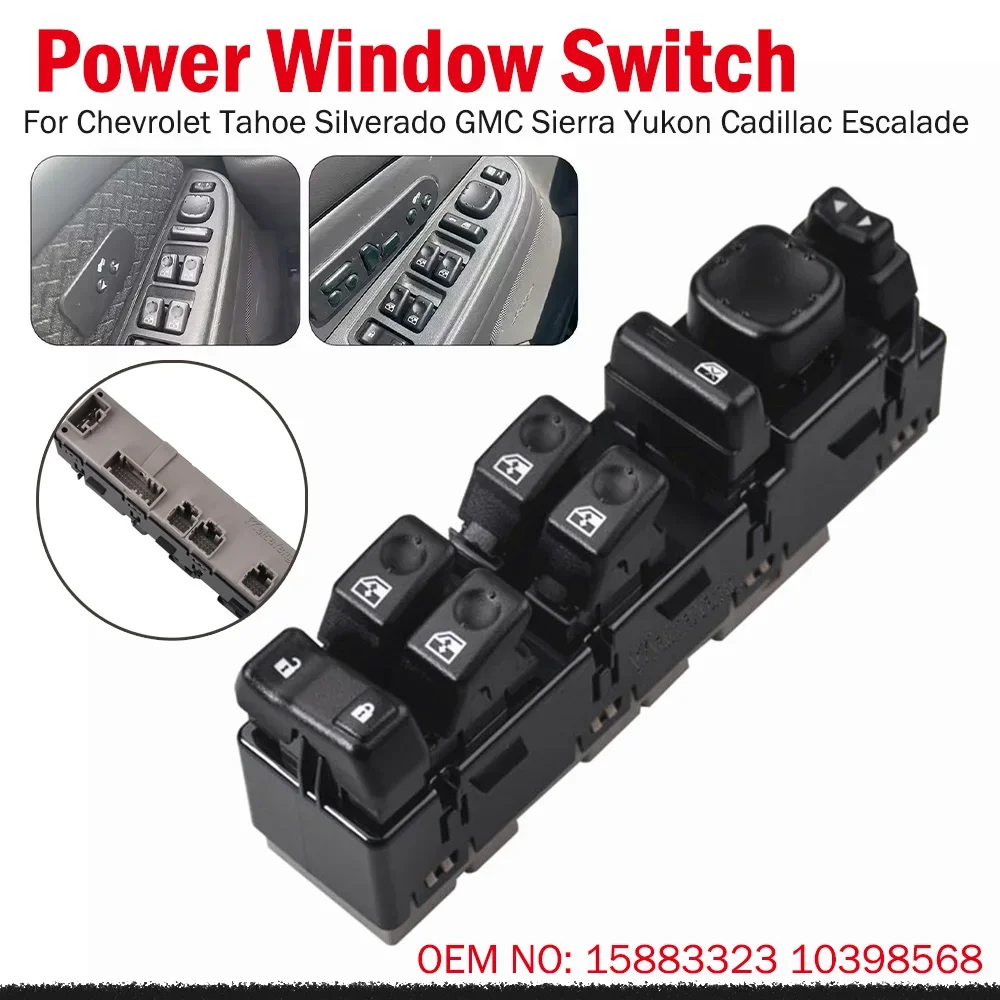 

15883323 Master Power Electric Window Switch For Chevrolet Tahoe Silverado For GMC Sierra Yukon For Cadillac Escalade