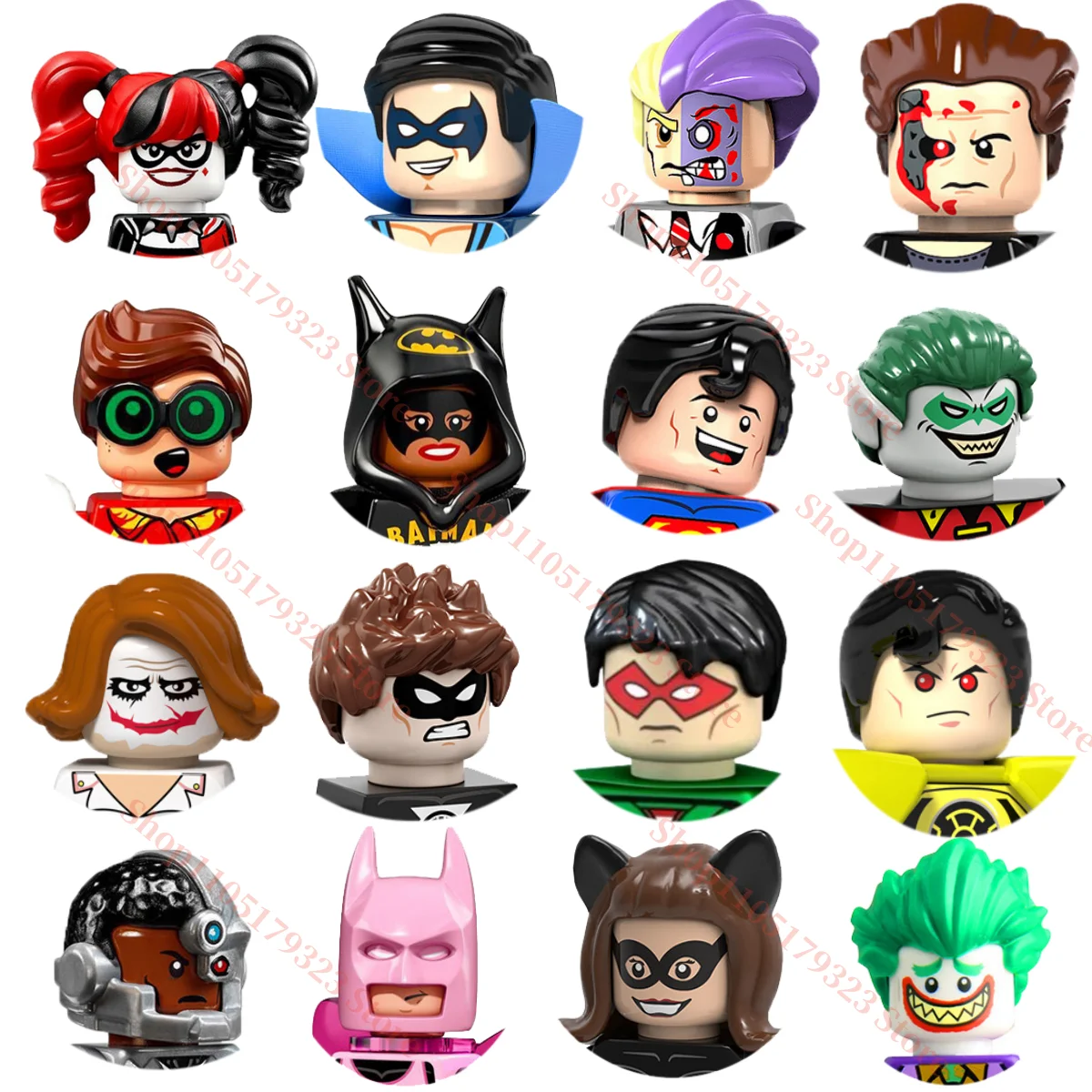 Juguetes calientes para niños, Mini bloques de construcción de Anime, colección de pasatiempo para niños, juguetes de ladrillos, juguete de ladrillo de superhéroe, payaso Robin