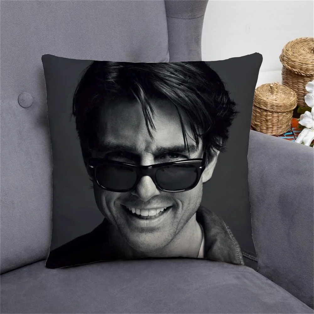 Laumango T-Tom Cruise Cushion Cover 45*45 Short Plush 45x45 Cushions Covers Decorative Pillowcase Decor 40x40 Twin Size Bedding