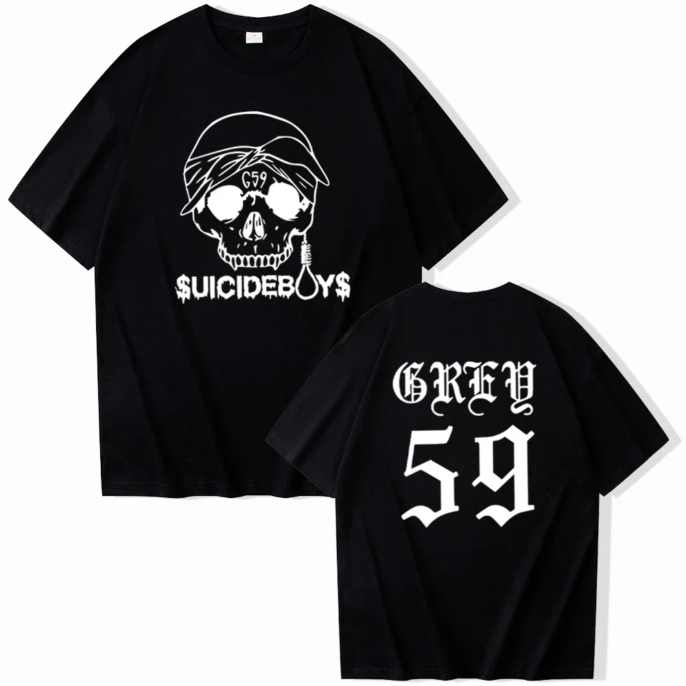 KJKJ Suicideboys Shirt G59 Tour 2023 Shirt American Hip Hop Shirt Gift for Fan O-Neck Casual Short Sleeve Shirts