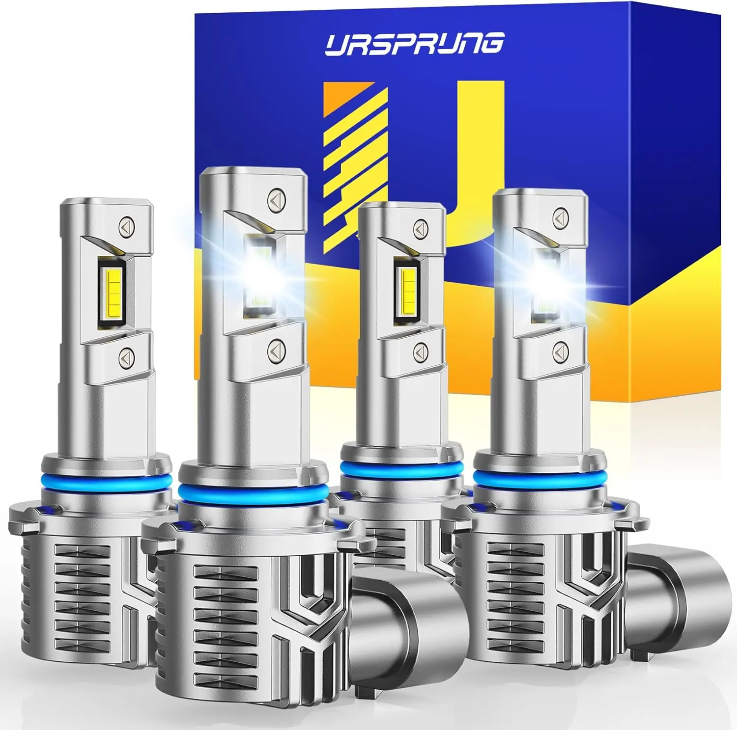 

4 шт. светодиодные лампы 9005 9006, комбинированные, 60000LM фара 9005 HB3 9006 HB4, лампы, 6500K холодный белый, галогенная сменная противотуманная лампа