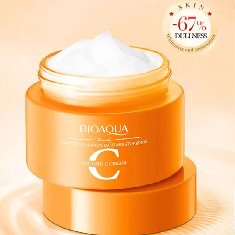 

BIOAQUA Отбеливающий антиоксидантный крем с витамином С, омолаживающий и уменьшающий меланин, крем для ухода за кожей