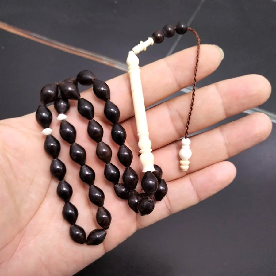 Turkish Tasbih Natural kuka with Camel bone bracelet arabia fashion 33 prayer beads Eid gift islamic accessories