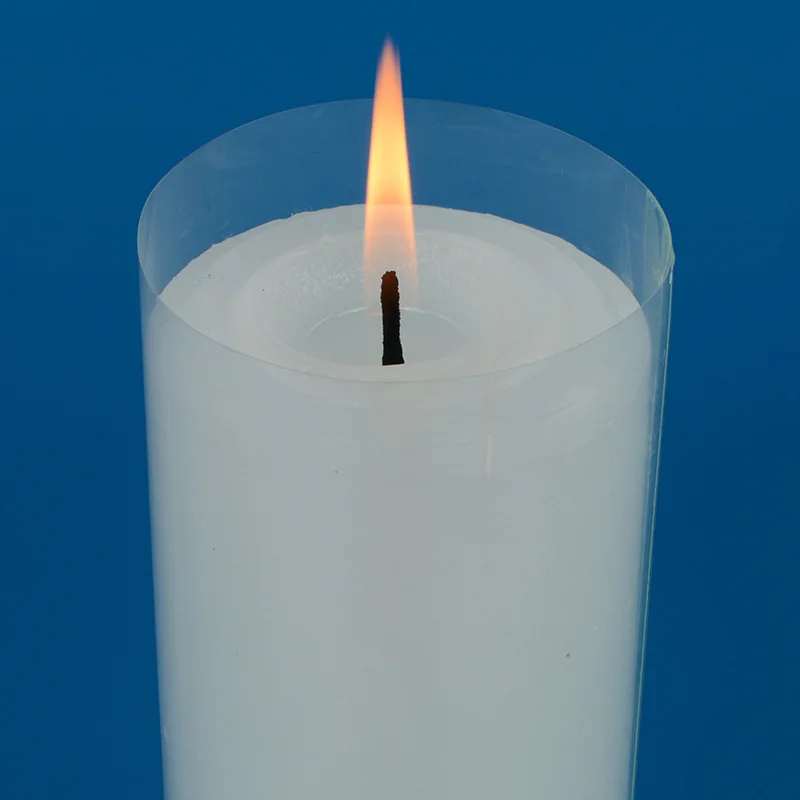 6x20cm Extra-long And Extra-thick Candle Long-lasting Illumination White Smokeless Odorless Cylindrical Candle Burn 70 Hours