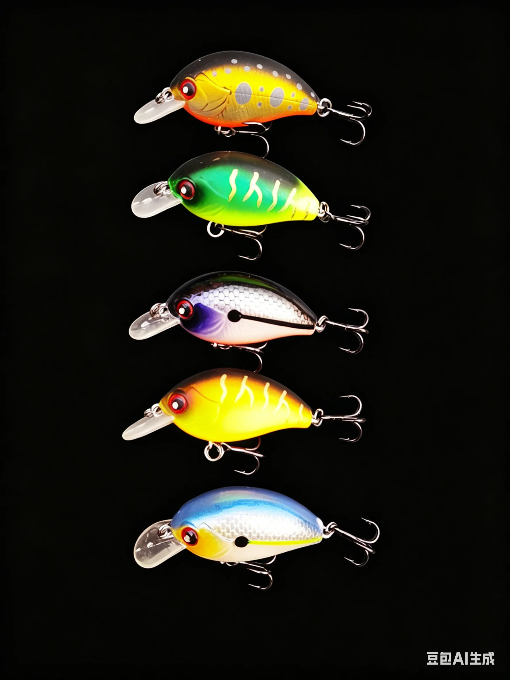 

BassLegend Fishing Trout Lures Square Bill Crankbaits Shallow Diving Running Crankbait Wobbler Black Bass 36mm 4.5g 36F