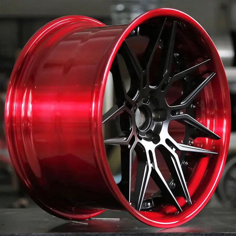 

Factory Hot Sale 18 19 20 21 22 23 24 Inch 2 Piece Aluminum Alloy Forged Wheels 5x112 5x114.3 5x120 Multi Color Rim