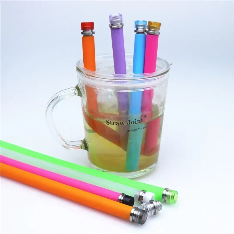 510 فم واسع متكامل من الفولاذ المقاوم للصدأ والأكريليك DRIP TIP 510 وصلة قش متكاملة #4