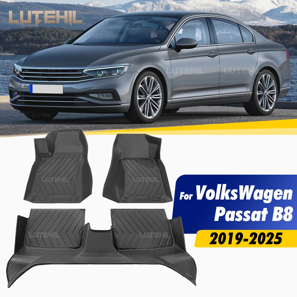 

All-Weather TPE Floor Mat for VolksWagen VW Passat B8 2019-2025 2024 2023 2022 2021 Carpet Auto Interior Protector Accessorie