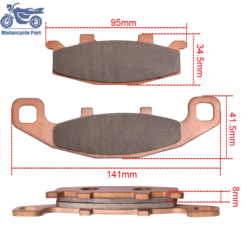 

Motorcycle Copper Sintered Rear Front Brake Pads For KAWASAKI KL650 KLR650 GTR1000 ZG1000 EX500 Ninja KLE 250 400 500 600 EX250R
