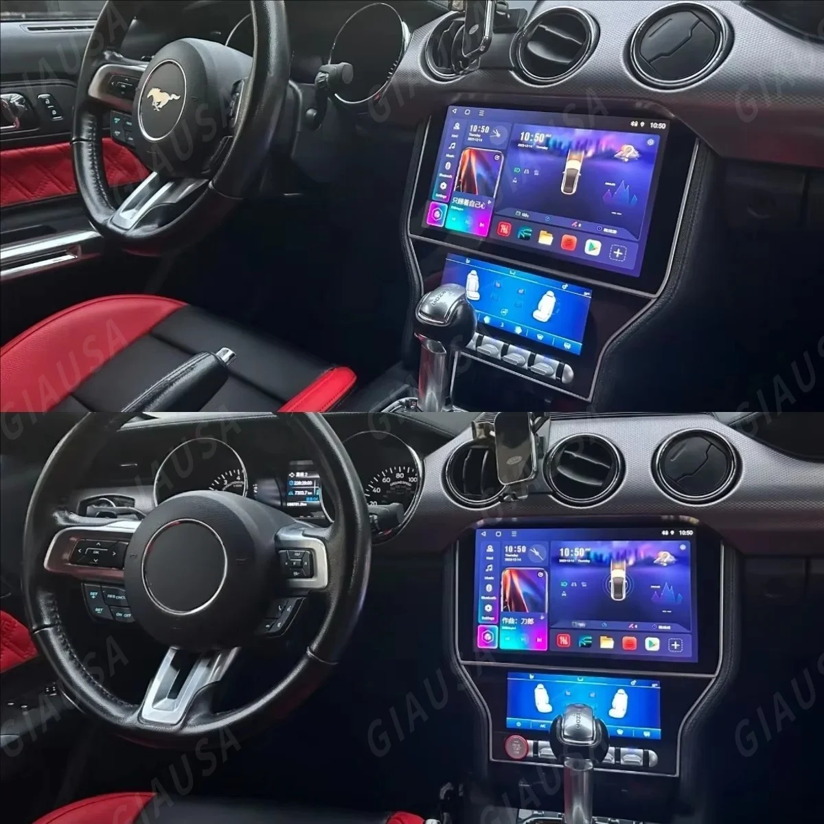 

For Ford Mustang 2015 2016 2017 2018 - 2021 Car GPS Navi Radio Android 13 Multimedia Player Stereo Head Unit Wireless Carplay