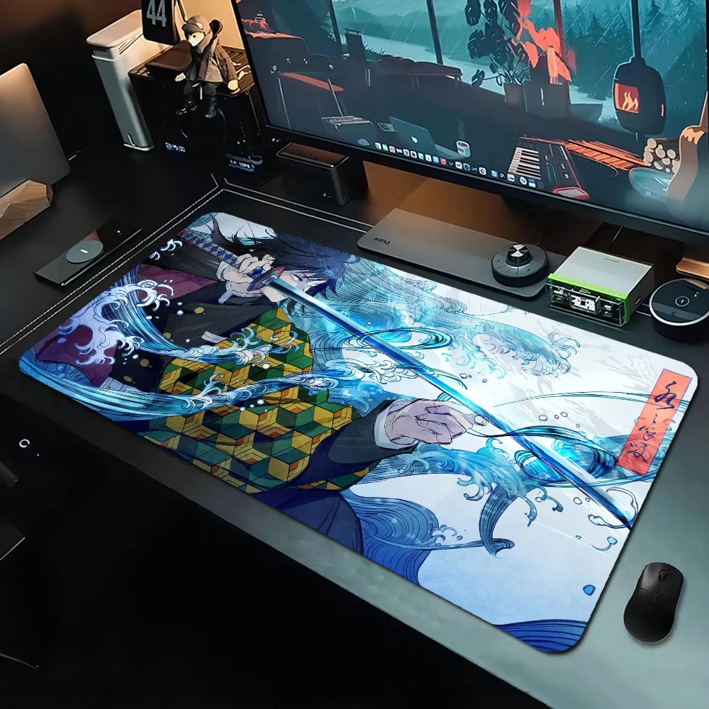 Demon Slayer Mousepad Boy Pad Natural Rubber Gaming mousepad Desk Mat Size for Gameing World of tanks CS GO Zelda