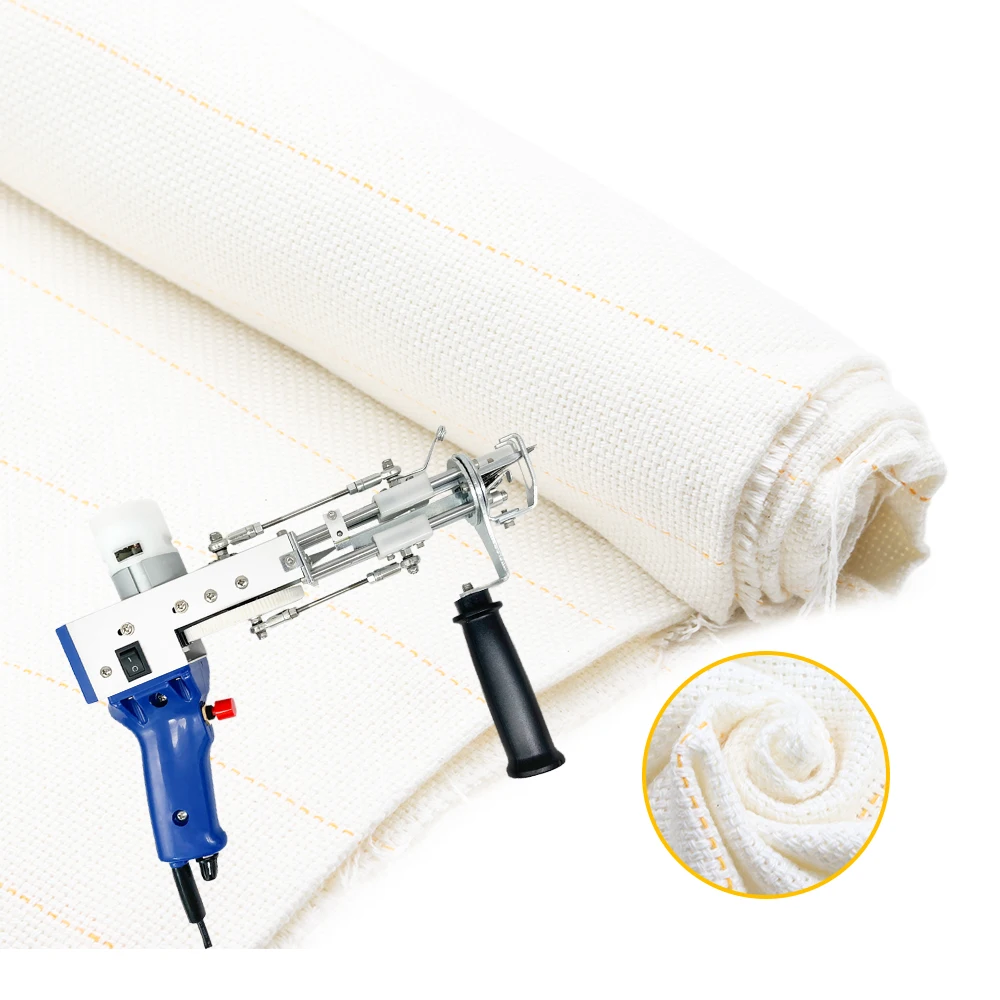 Width 1m Polyester Cotton Monk Cloth Big Size for DIY Carpet Accessory Embroidery Needlework Sewing Punch For Tufting Gun