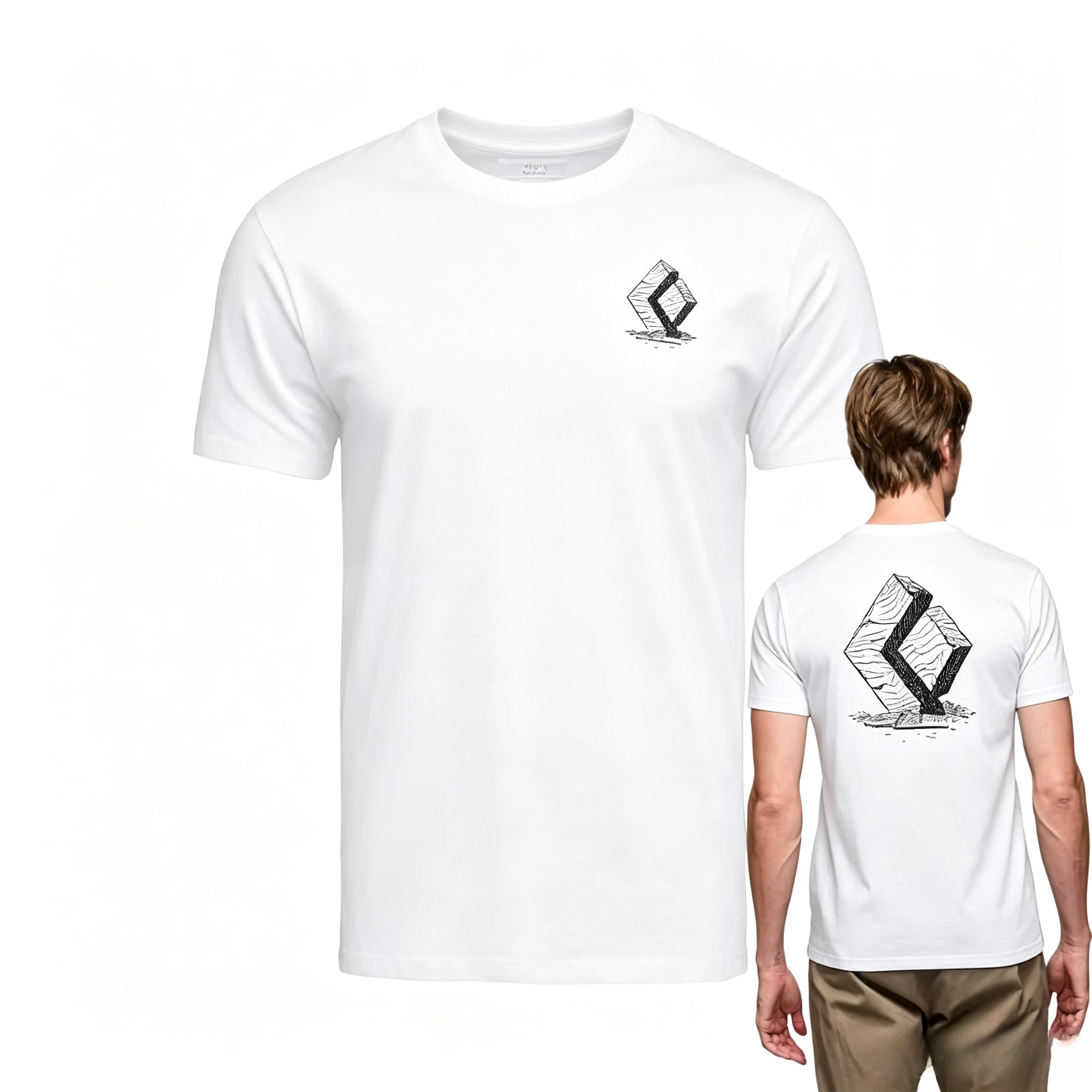 Camiseta de algodón para deportes al aire libre, camiseta deportiva Diamond Climbing Sports, camiseta informal cómoda y transpirable de manga corta para hombre, de alta calidad