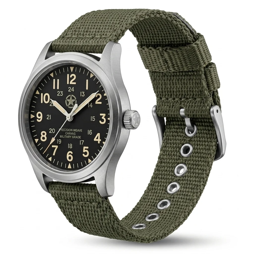 18 20 22 24 mm Universal-Nylon-Uhrenarmband, Sport-Canvas-Armband, 4 Farben, Ersatzarmband für Herren und Damen, Zubehör