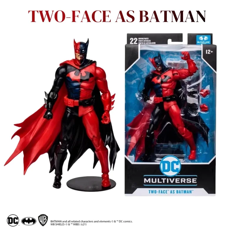 

New Genuine Dc Two-Sided Batman Character Model Toy Joint Mobility Holiday Gift Desktop Ornament Collectibles In Stock