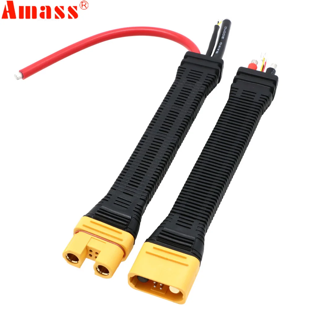 Amass AS150U Brand New Anti-flame with Signal Pin Waterproof Ring Plug Long Wrap Silicone Cord Protective Sleeve