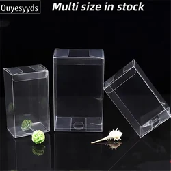 50pcs Universal PVC Transparent Box Plastic Gift Jewelry Toy Packing Box Clear Display Package Supplies