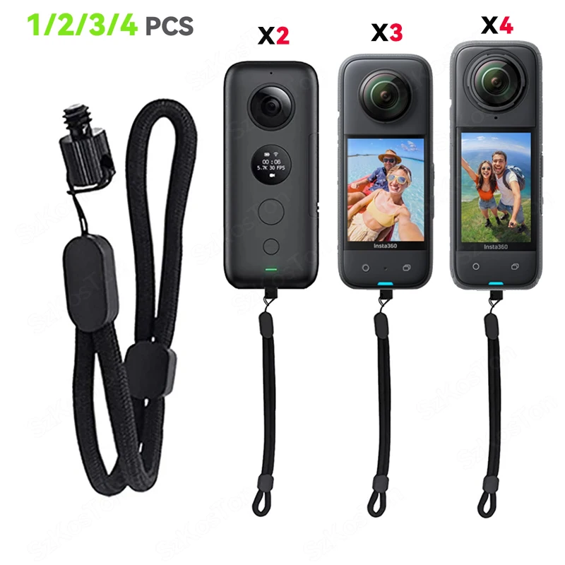 Pasek na nadgarstek, antypoślizgowy, zapobiegający zgubieniu, uchwyt mocujący, klips, pasek na rękę do Insta 360 X5 X3 X4 X4 Air GO Pro 13, akcesoria