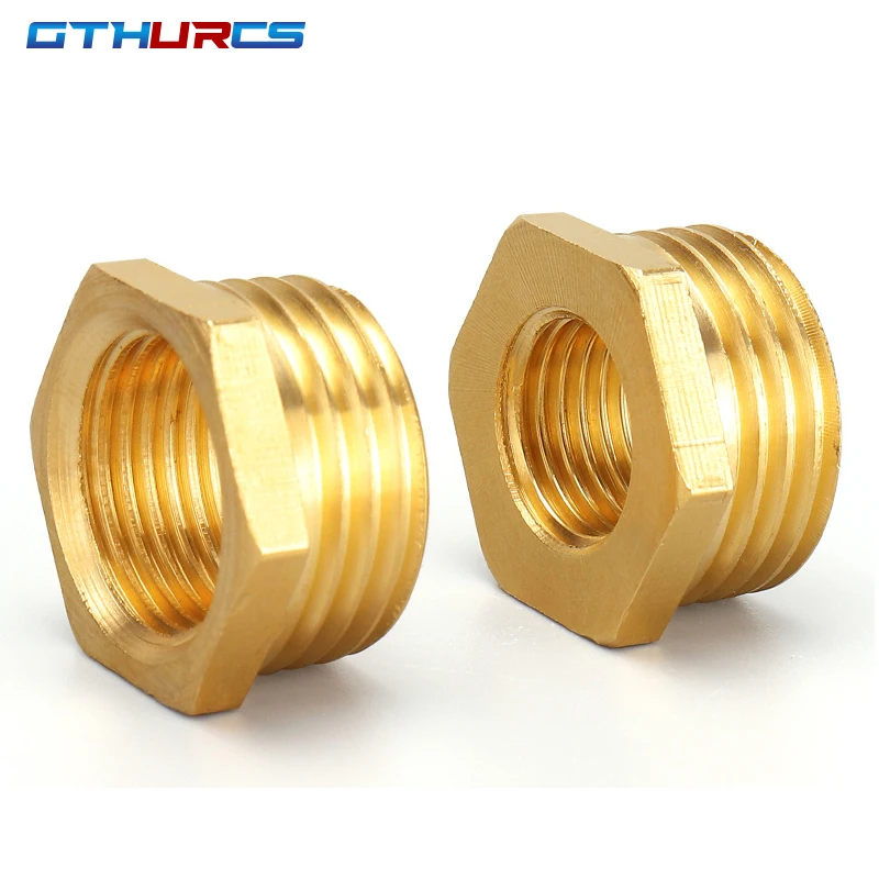 النحاس عرافة جلبة المخفض وصلة أنابيب BSP ذكر إلى موصل سالب الوقود المياه الغاز النفط 1/8 "1/4" 3/8 "1/2" 3/4 "1"