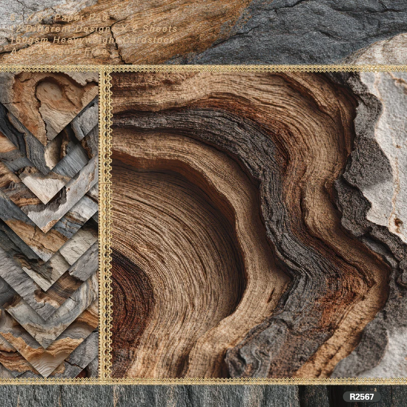 24 Sheets 6"X6" Woo…