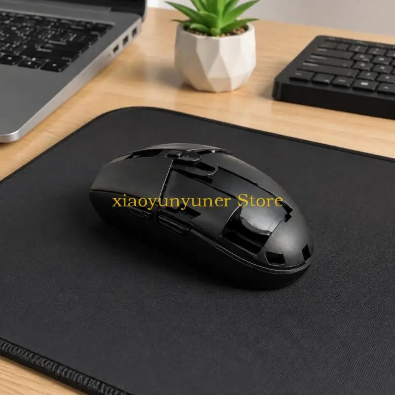 P9JB Mouse Shell and Feet Pad for G304, Matte Black ABS Replacement Housing for Worn Mouse Body Repair and Desktop Maintenance
