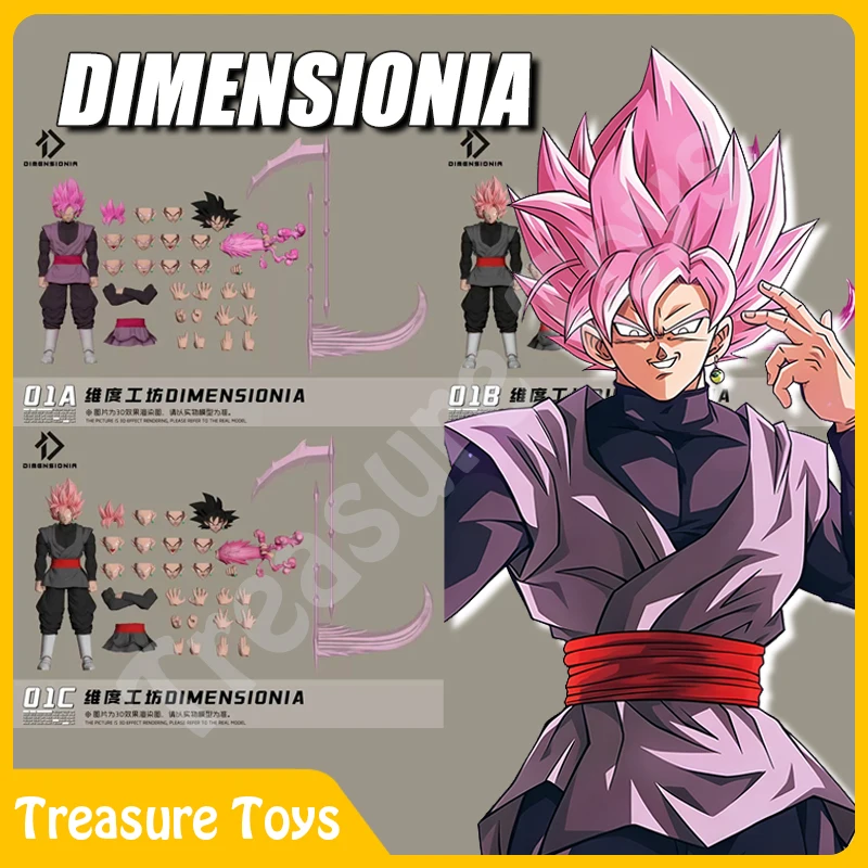 

Dimensionia Dragon Ball Super Saiyan Rose Son Goku Black Zamasu Anime Action Figure Figurine Model Toys Gifts