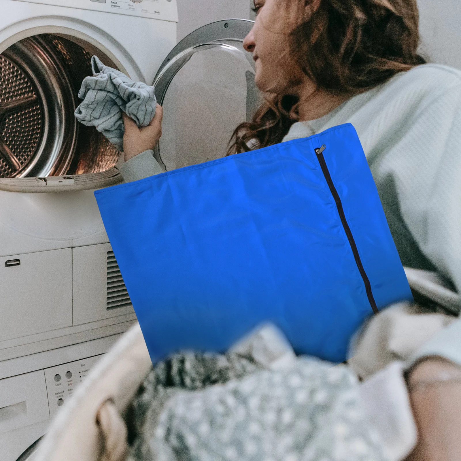 

Pet Laundry Puppy Clothes Storage Puppy Laundry Bag Travel Polyester Zipper Quick Dry Washing Bag