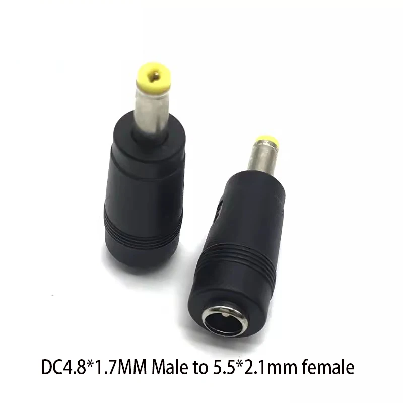 DC Power Converter Plug DC5.5x2.5 mmTo 4.8X1.7mm Female 4.8*1.7mm Male to 5.5*2.1mm Adapter For HP Laptop Computer DC Jack
