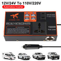 Cigarette Lighter Socket DC 12V/24V to AC 110V/220V Car Inverter USB Chargers Power Adapter Converter 8 Ports Cigar Lighter Plug