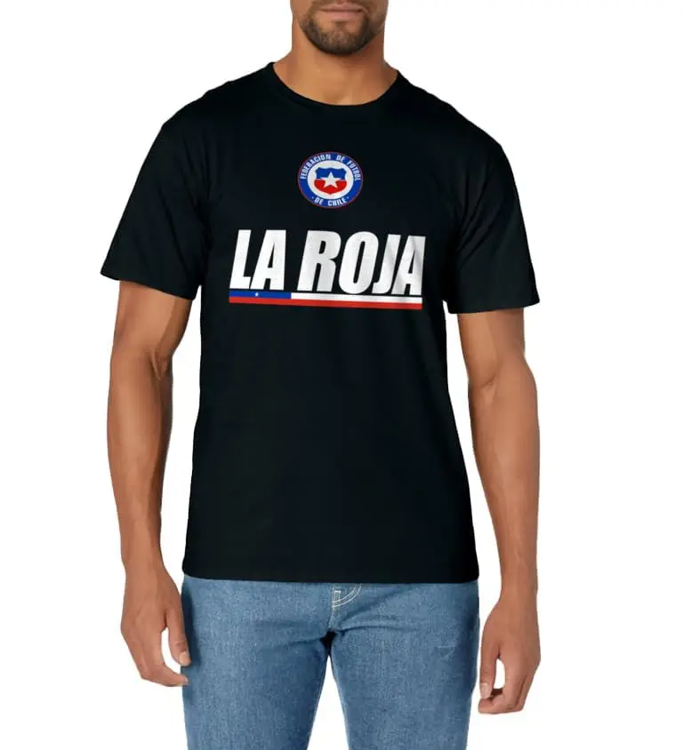 La Roja Chilean Futbol Camiseta Republic Of Chile Soccer Fan T-Shirt