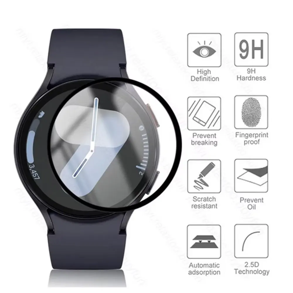삼성 갤럭시 시계 4 5 6 7 울트라 47 40 44 45 43mm용 3D PMMA 화면 보호기 풀 커버리지