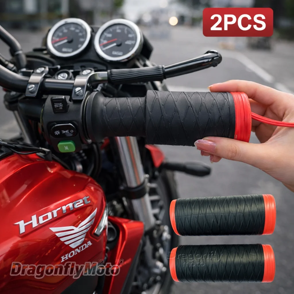 

Motorcycle Silicone Handlebar Cover For Honda cb750 hornet 2025 2026 Hornet750 Self Shrinking Non-Slip Motorcycles Grip Covers